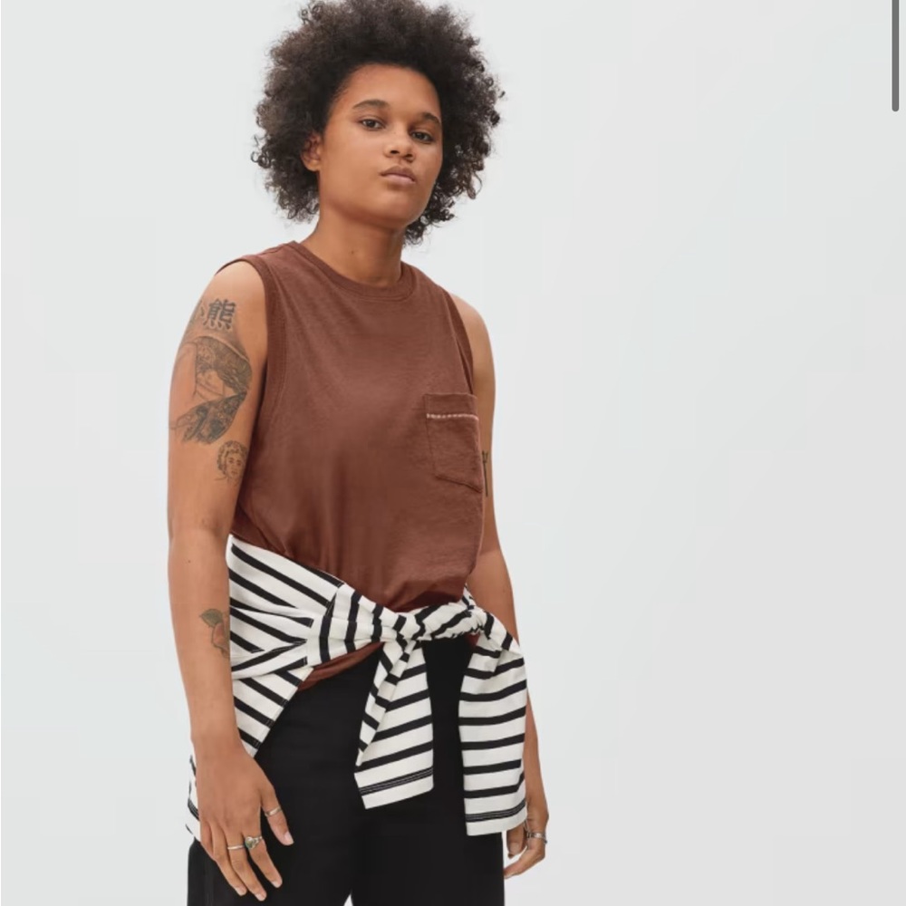 Everlane | Muscle Tank in Sequoia Rust Size Small